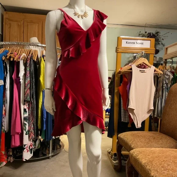 strapless open back dress Alizee Velvet Dress  Retrofete